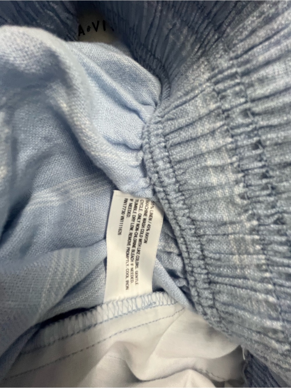 NWT Ava & Viv Blue Wide Leg Flowy Blue Stripe Pants 1X - Picture 5 of 5